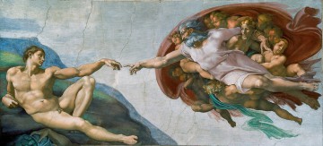 Creation of Adam Michelangelo Oil Paintings